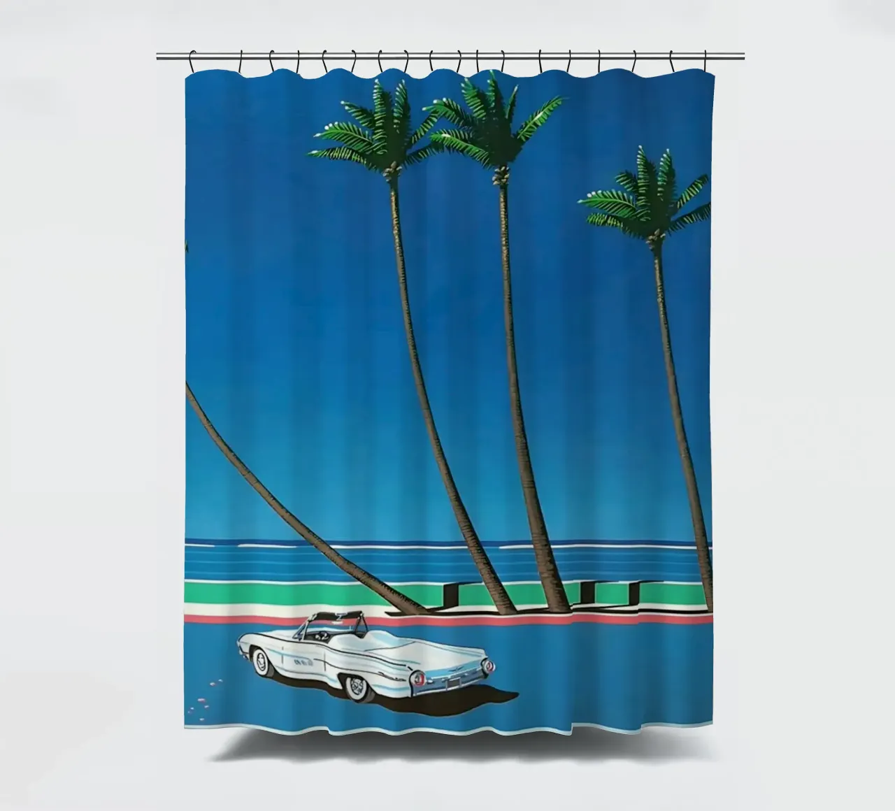 Auto bianca Orgoglio Hiroshi Nagai tenda da doccia da KOOL STORE