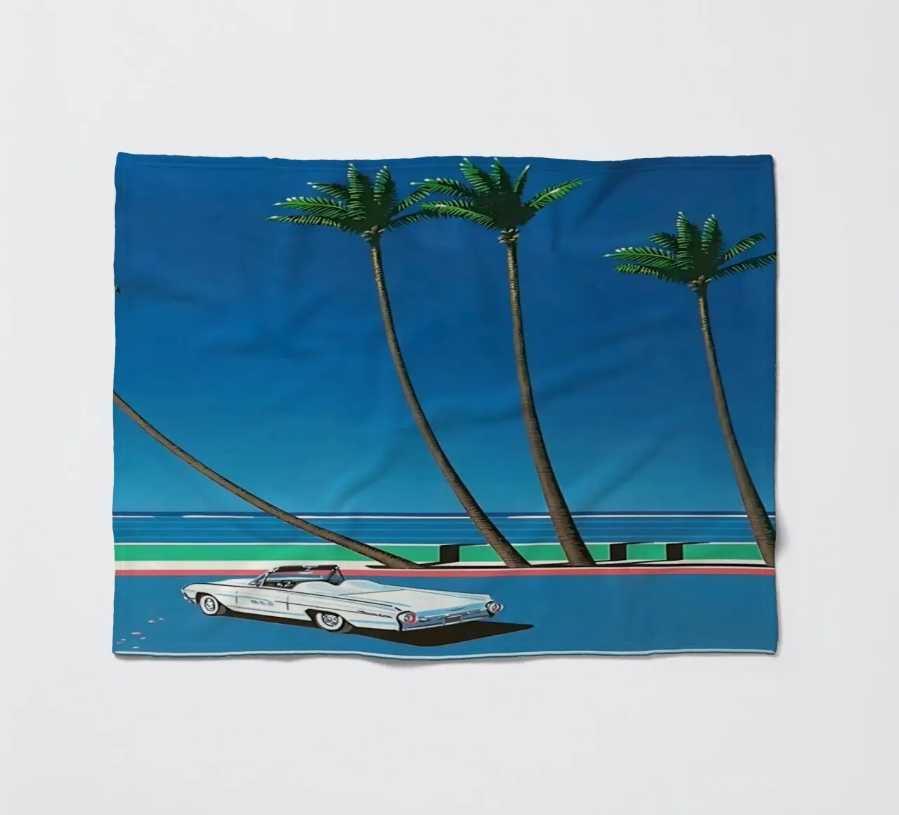 Auto bianca Orgoglio Hiroshi Nagai coperta in pile da KOOL STORE