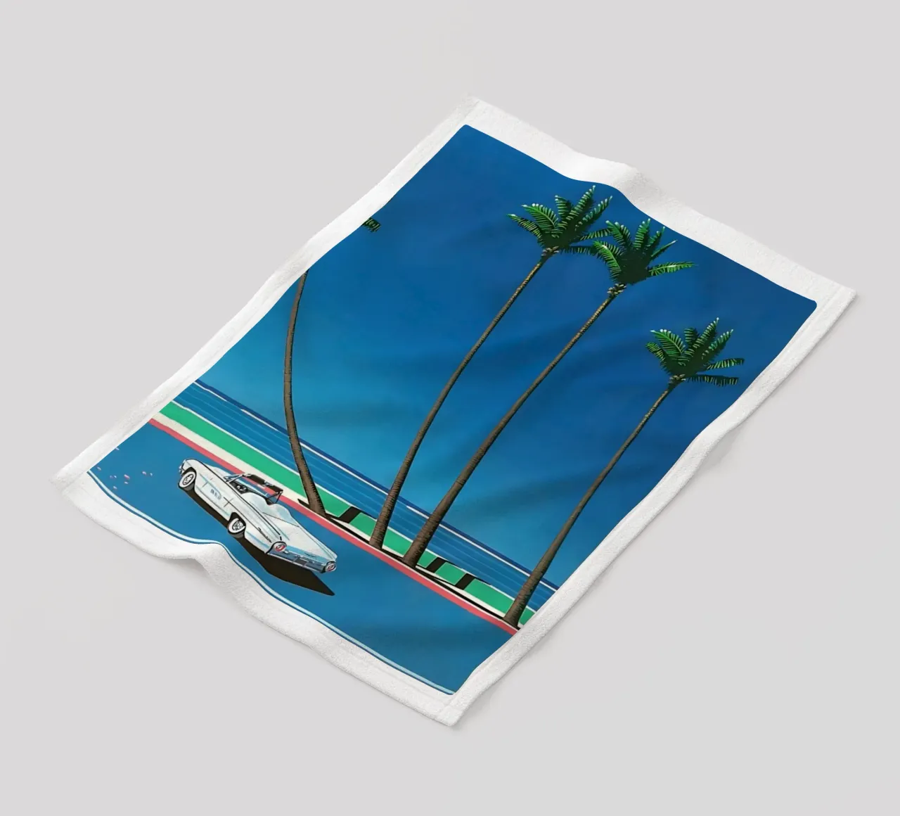 Auto bianca Orgoglio Hiroshi Nagai coperta in pile da KOOL STORE