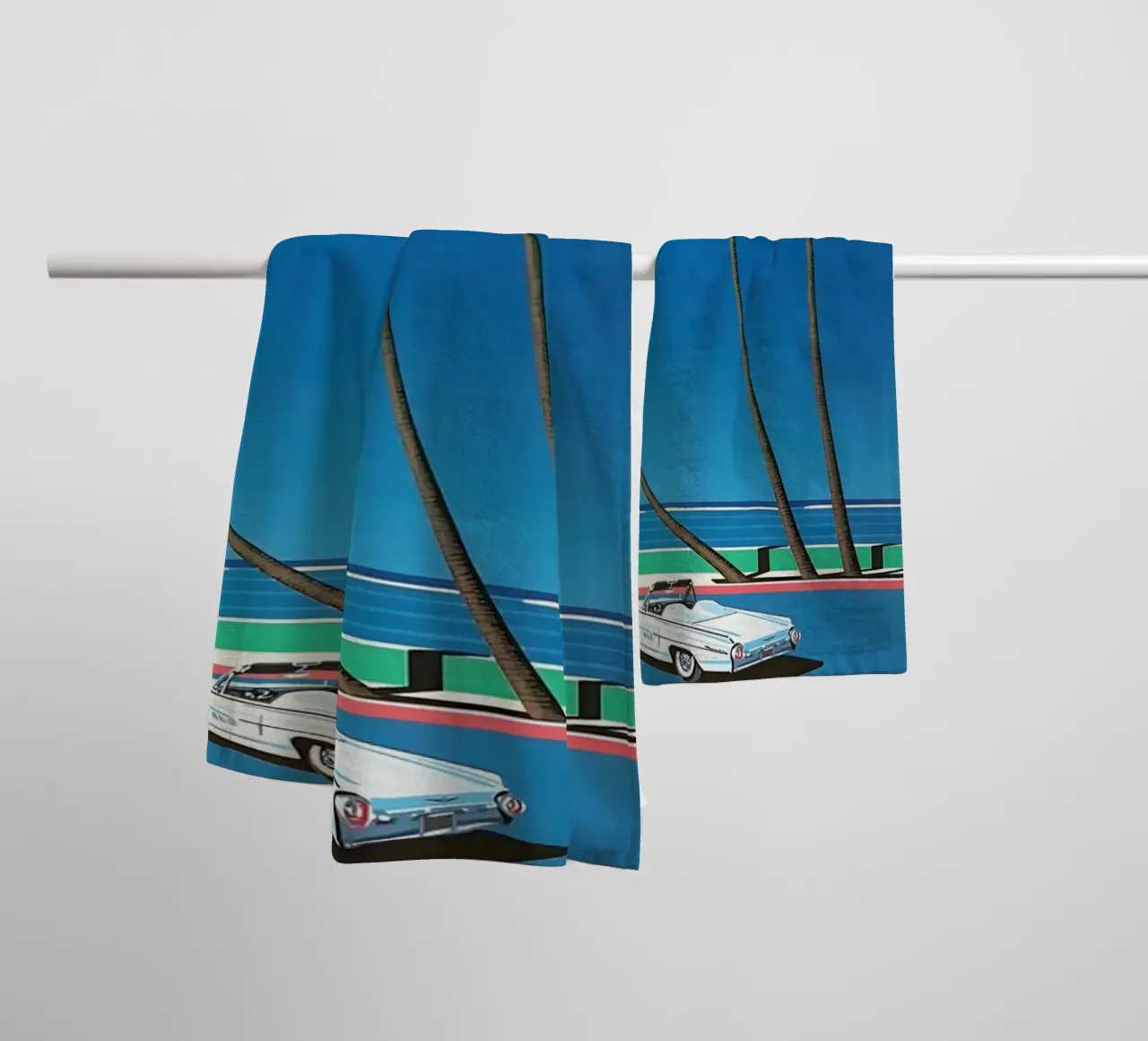 Coche blanco Orgullo Hiroshi Nagai toalla de baño de KOOL STORE