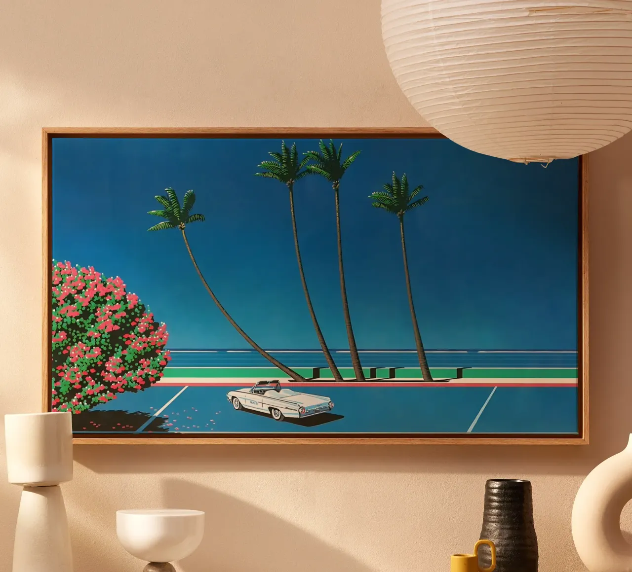Auto bianca Orgoglio Hiroshi Nagai tela da KOOL STORE