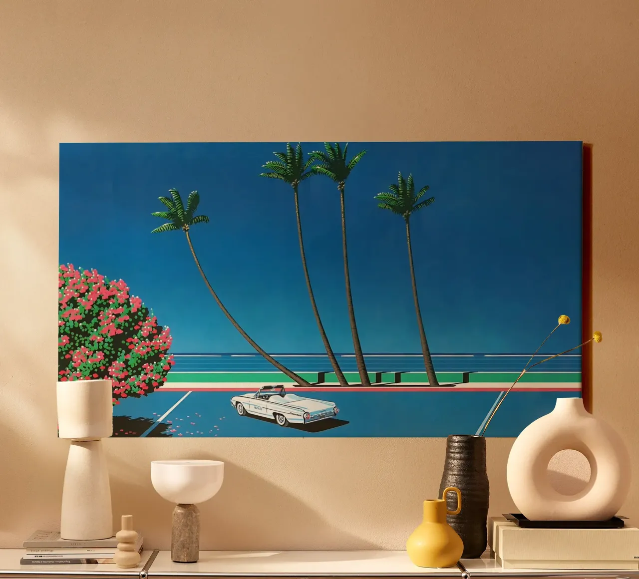 Auto bianca Orgoglio Hiroshi Nagai tela da KOOL STORE