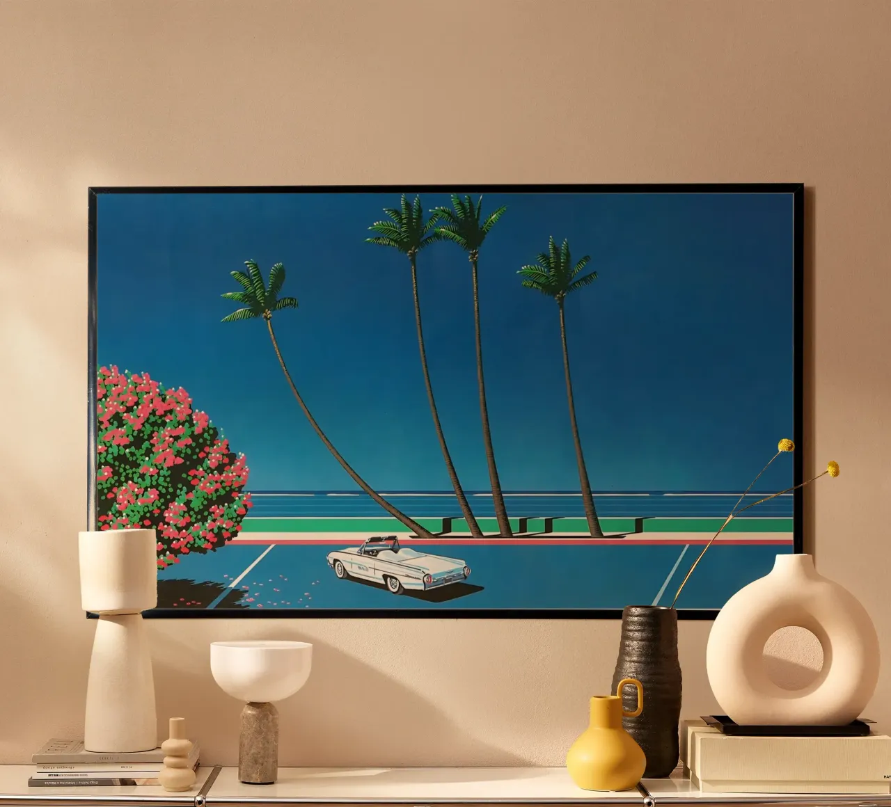 Auto bianca Orgoglio Hiroshi Nagai poster da KOOL STORE