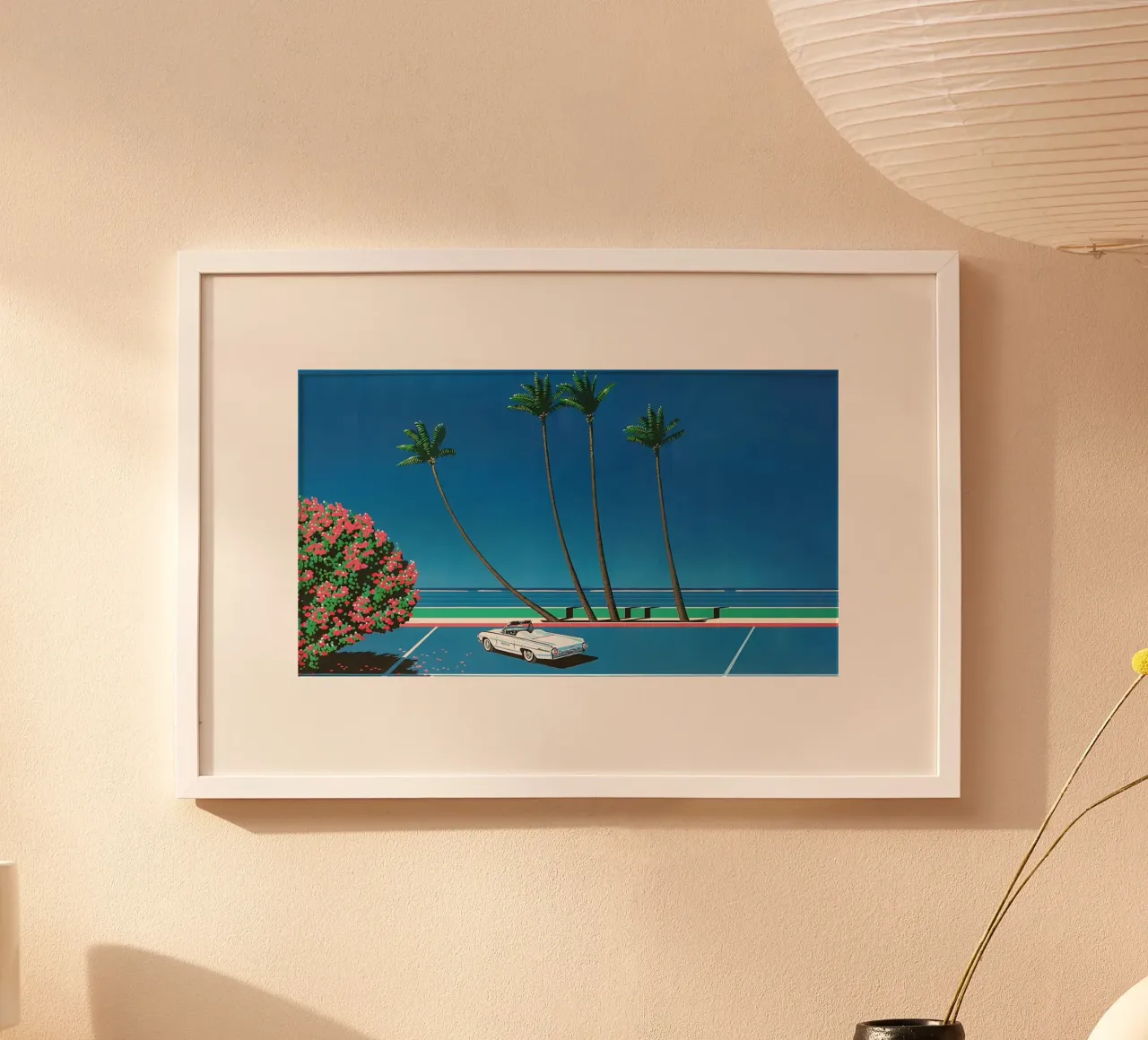 Auto bianca Orgoglio Hiroshi Nagai poster da KOOL STORE