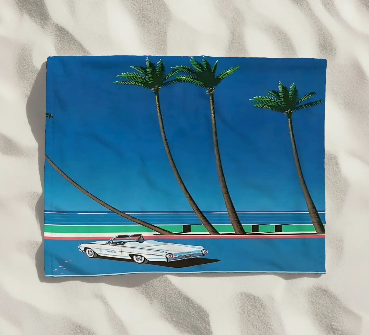 Auto bianca Orgoglio Hiroshi Nagai telo mare da KOOL STORE