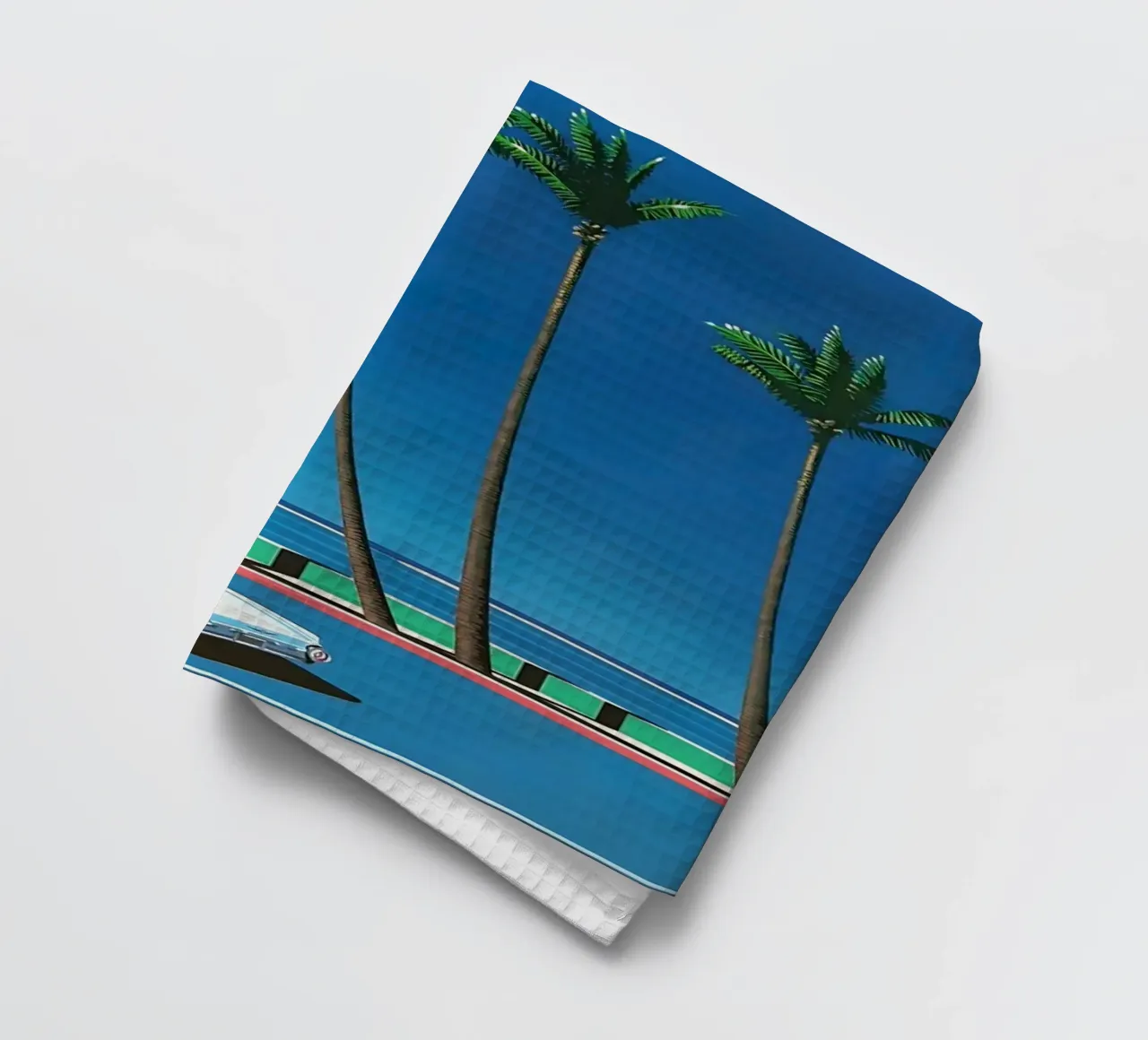 Auto bianca Orgoglio Hiroshi Nagai canovaccio da cucina da KOOL STORE