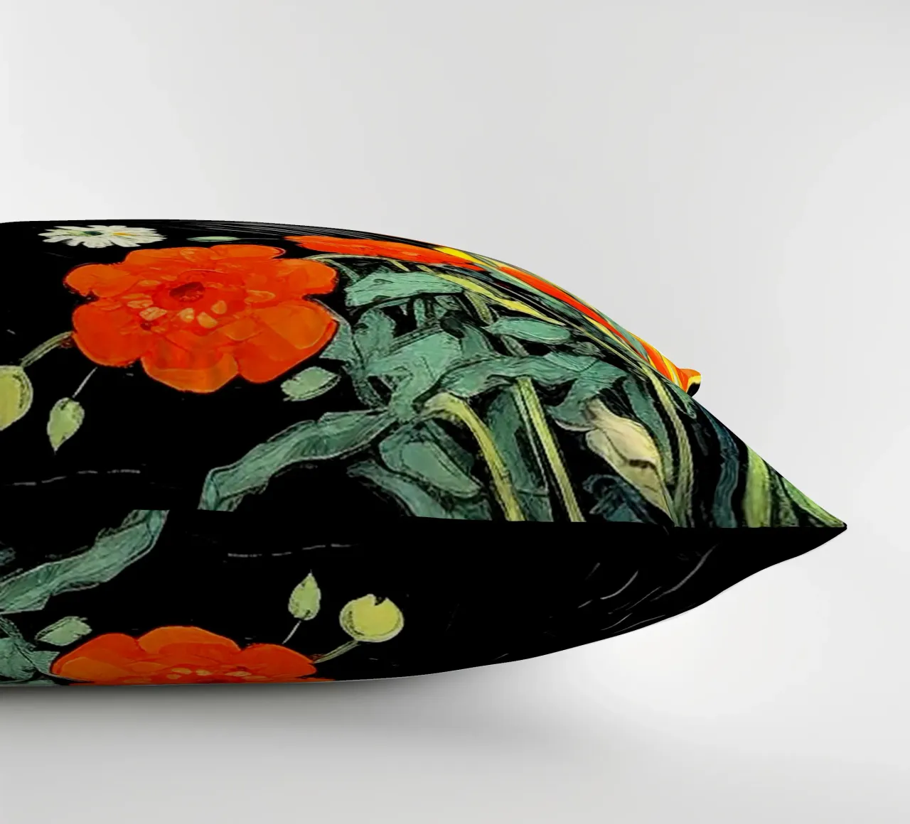 Gatto con fiori cuscino da Puschkinowa
