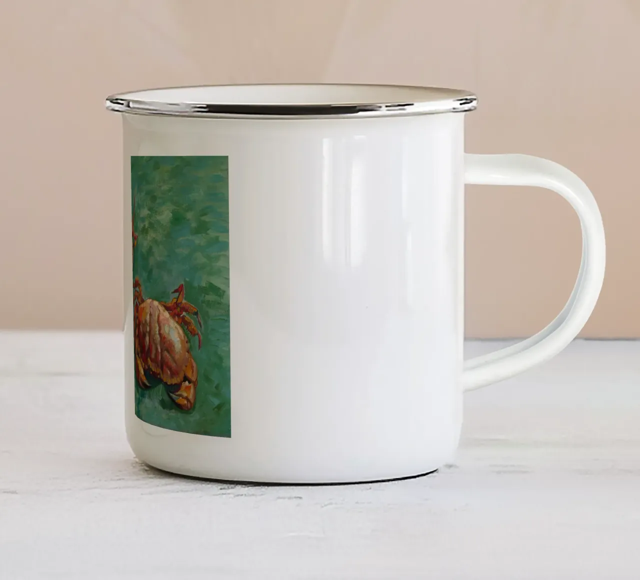 Vincent van Gogh - Due granchi, 1889 tazza in smalto da Timeless Artworks