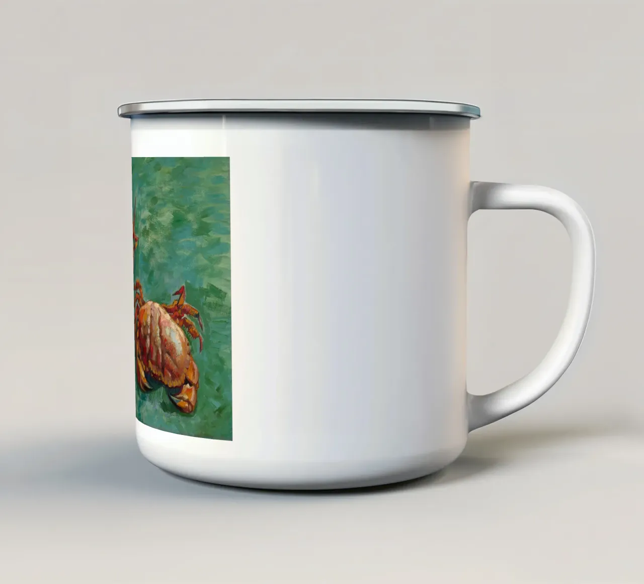 Vincent van Gogh - Due granchi, 1889 tazza in smalto da Timeless Artworks
