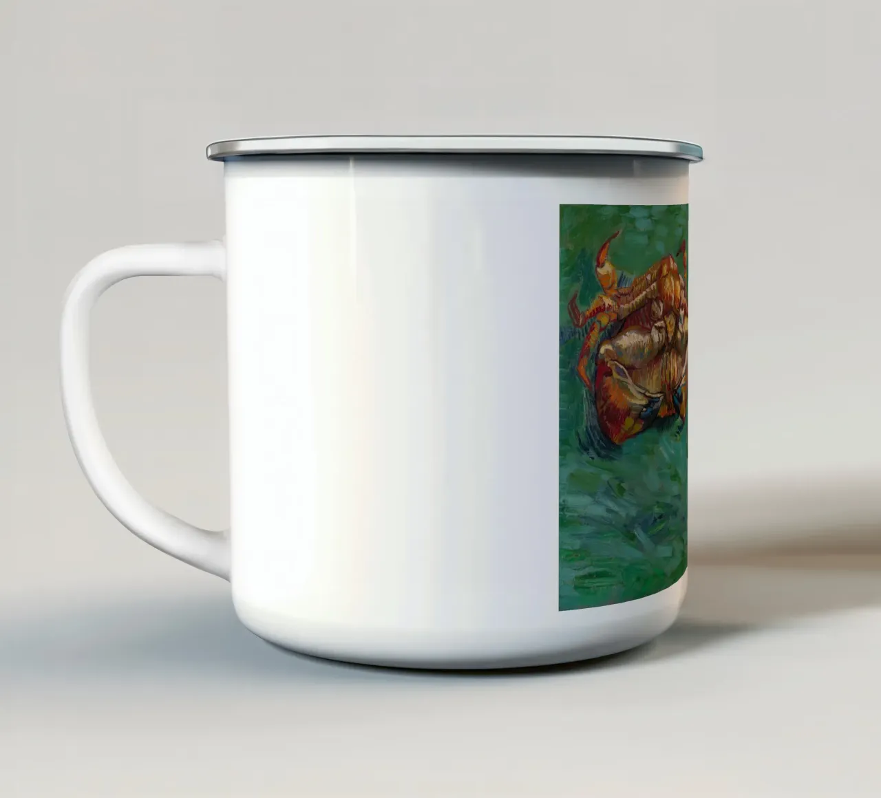Vincent van Gogh - Due granchi, 1889 tazza in smalto da Timeless Artworks