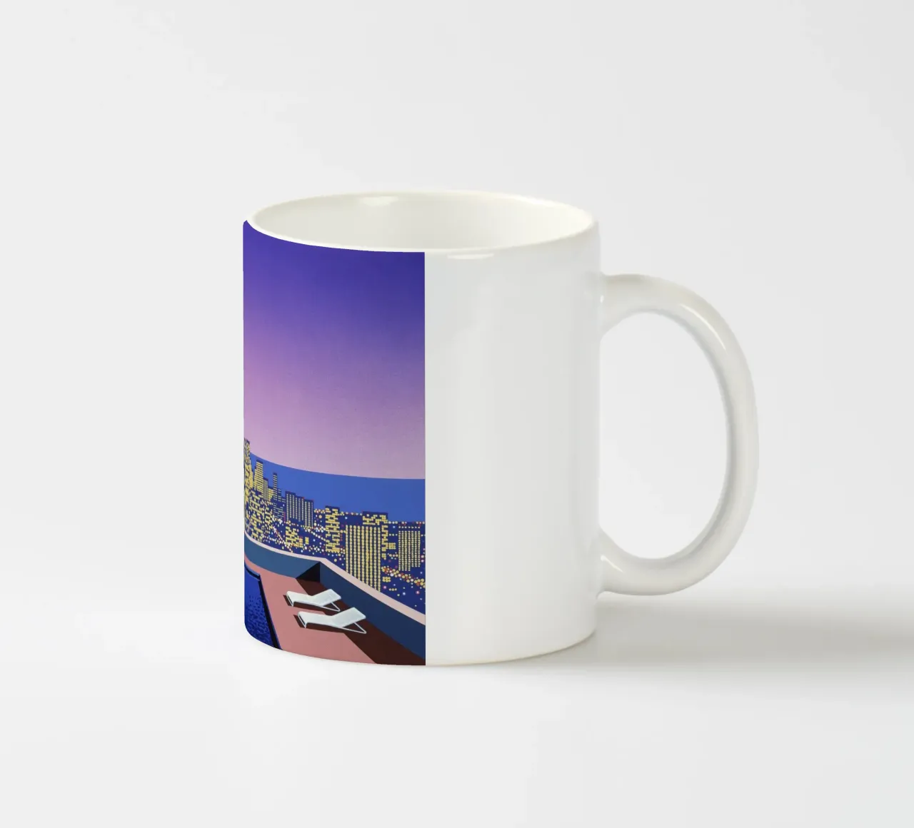 Hiroshi Nagai La notte del cielo in piscina tazza in ceramica da KOOL STORE
