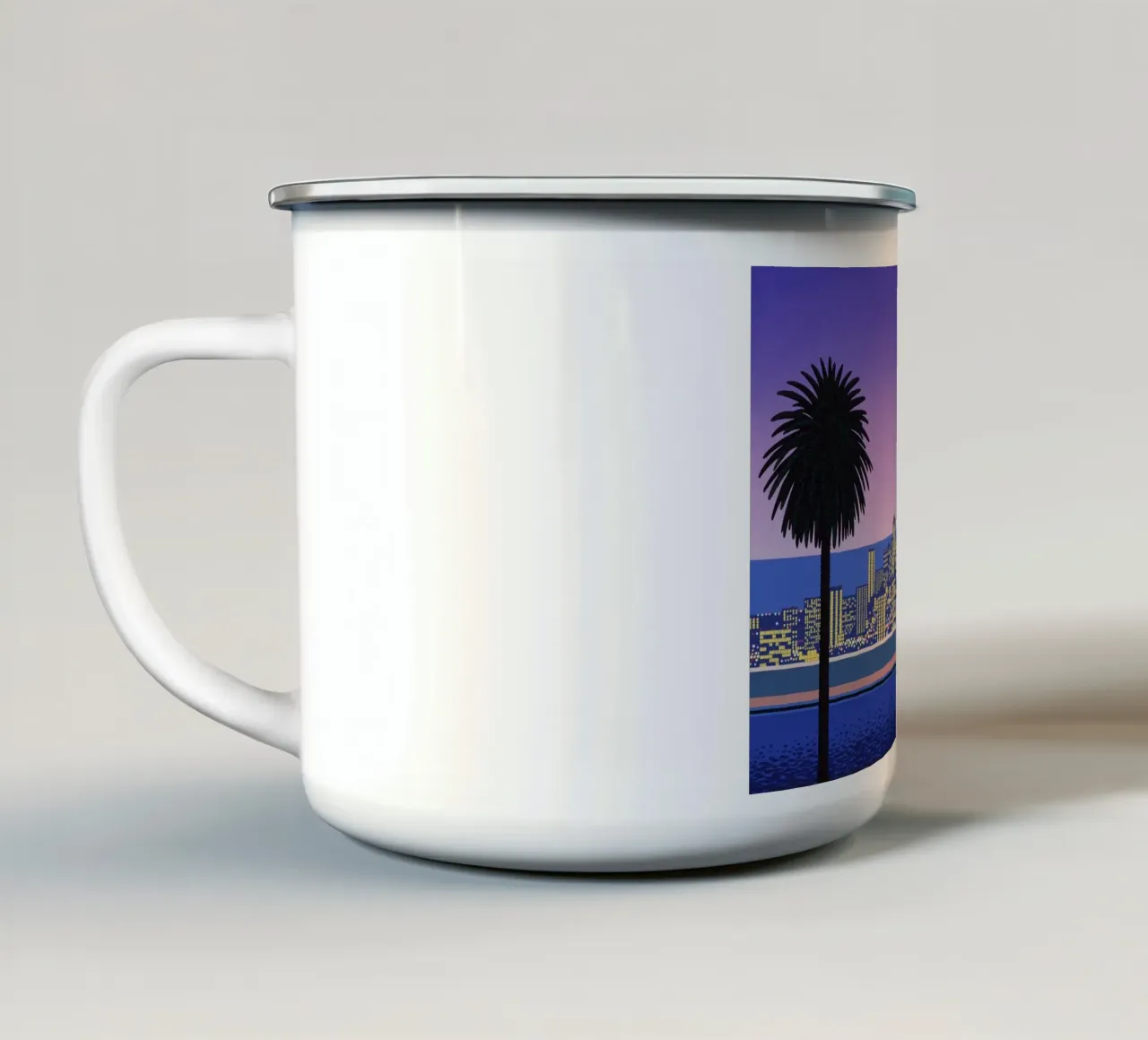 Hiroshi Nagai La notte del cielo in piscina tazza in smalto da KOOL STORE