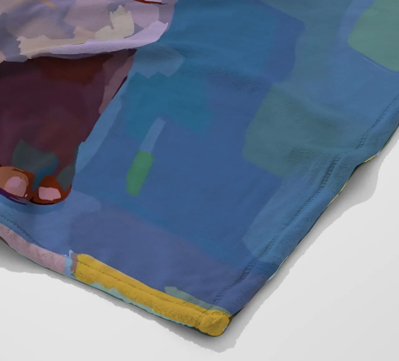 Elefante sul wc con carta igienica coperta in pile da JoyWalkerShop