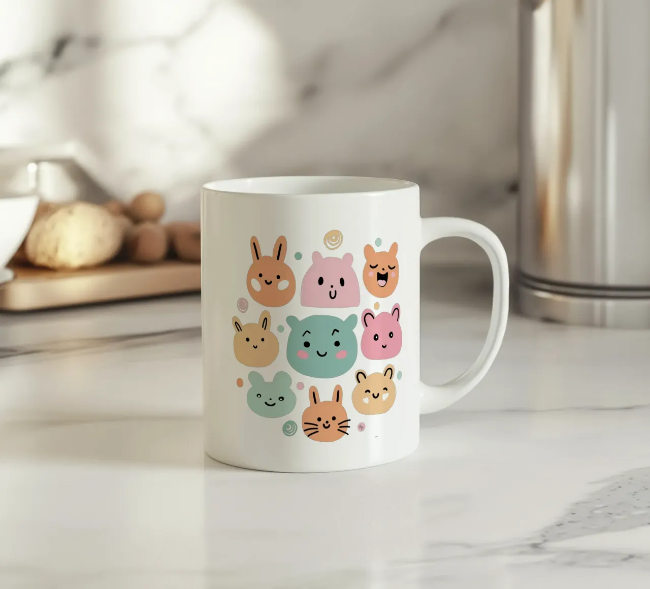 Simpatici amici pastello tazza in ceramica da Martina