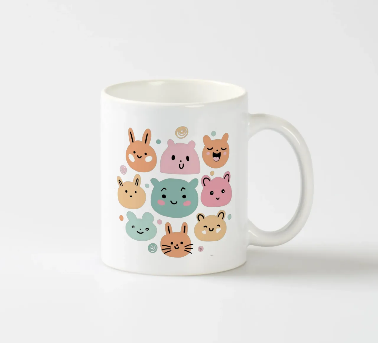 Simpatici amici pastello tazza in ceramica da Martina