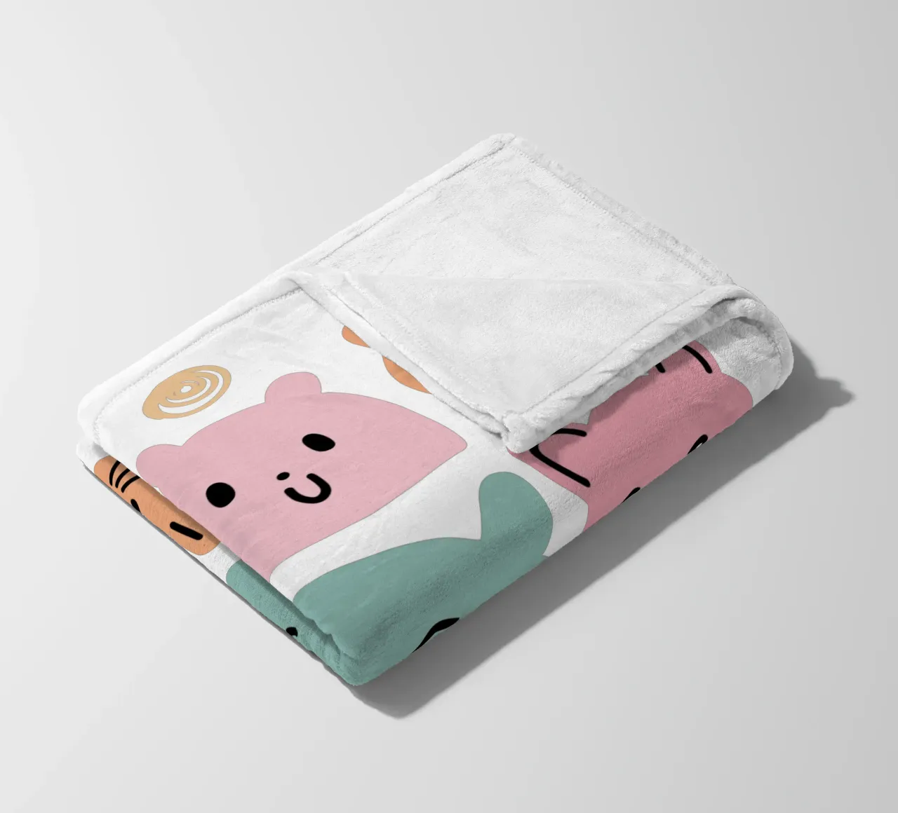 Simpatici amici pastello coperta in pile da Martina