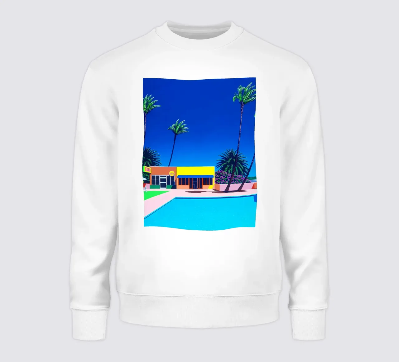 Piscina Hiroshi Nagai Poster felpa da KOOL STORE