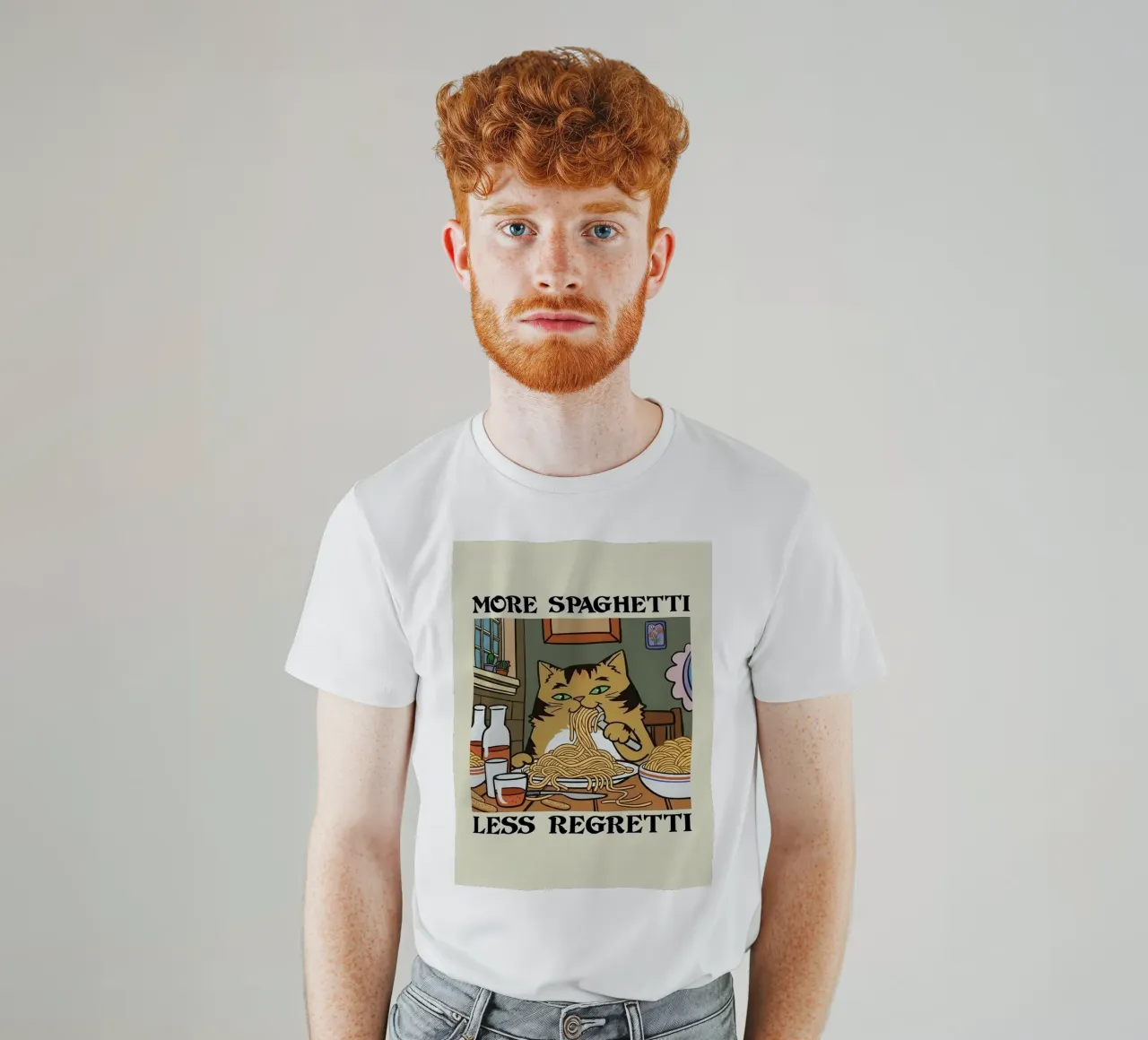 More Spaghetti Less Regretti t-shirt da Jasonheeran
