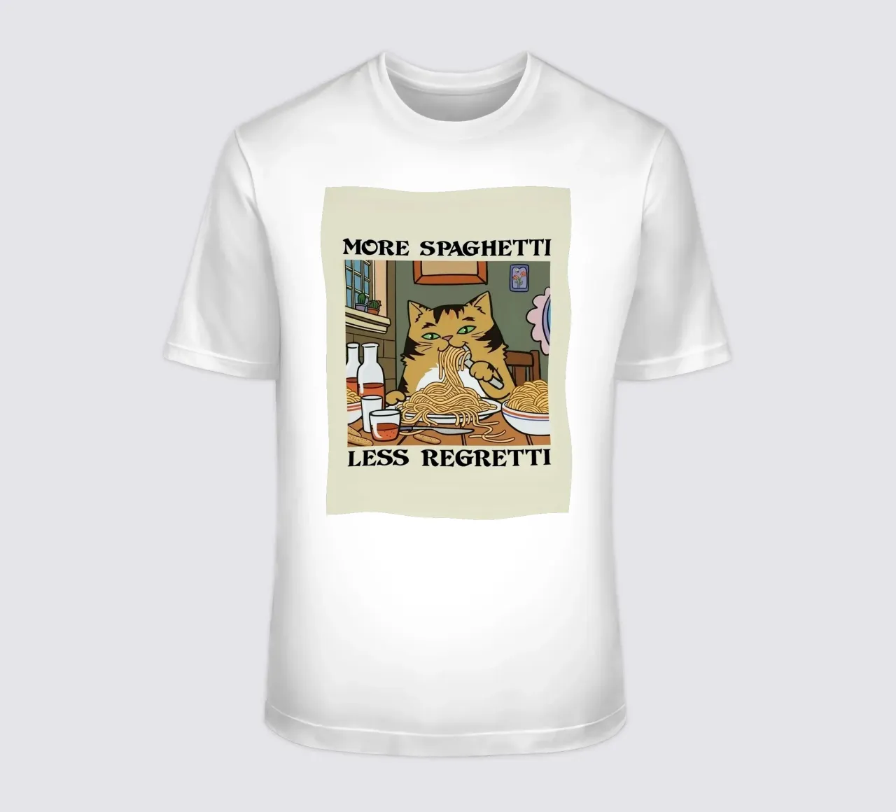 More Spaghetti Less Regretti t-shirt da Jasonheeran