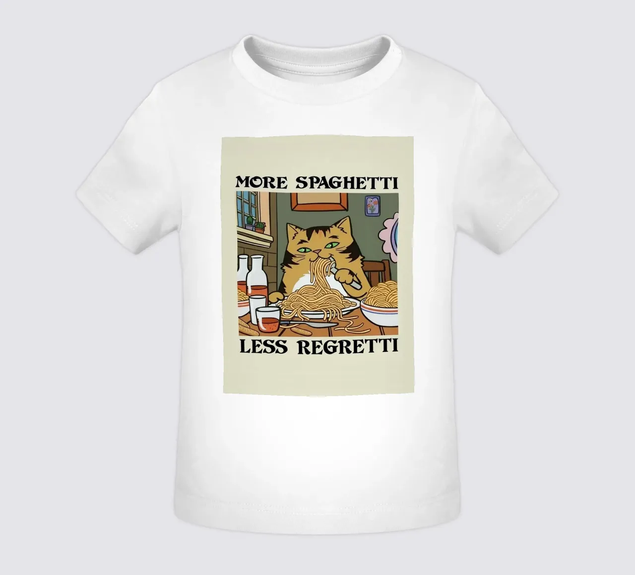 More Spaghetti Less Regretti maglietta neonato da Jasonheeran