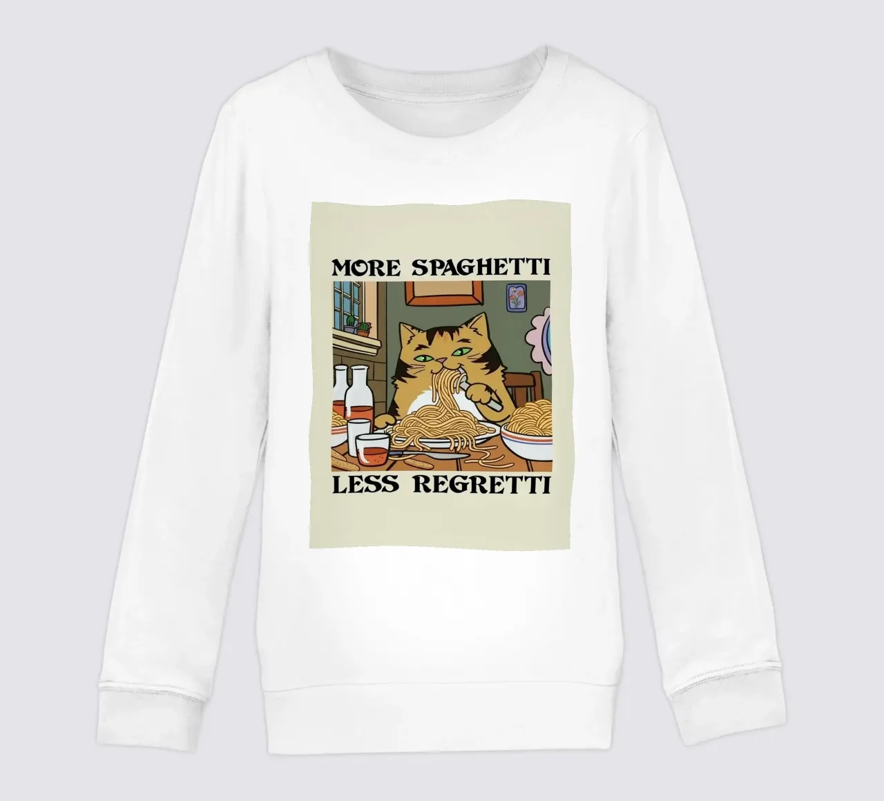 More Spaghetti Less Regretti felpa bambino da Jasonheeran