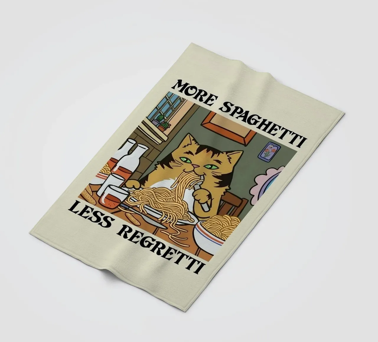 More Spaghetti Less Regretti coperta in pile da Jasonheeran