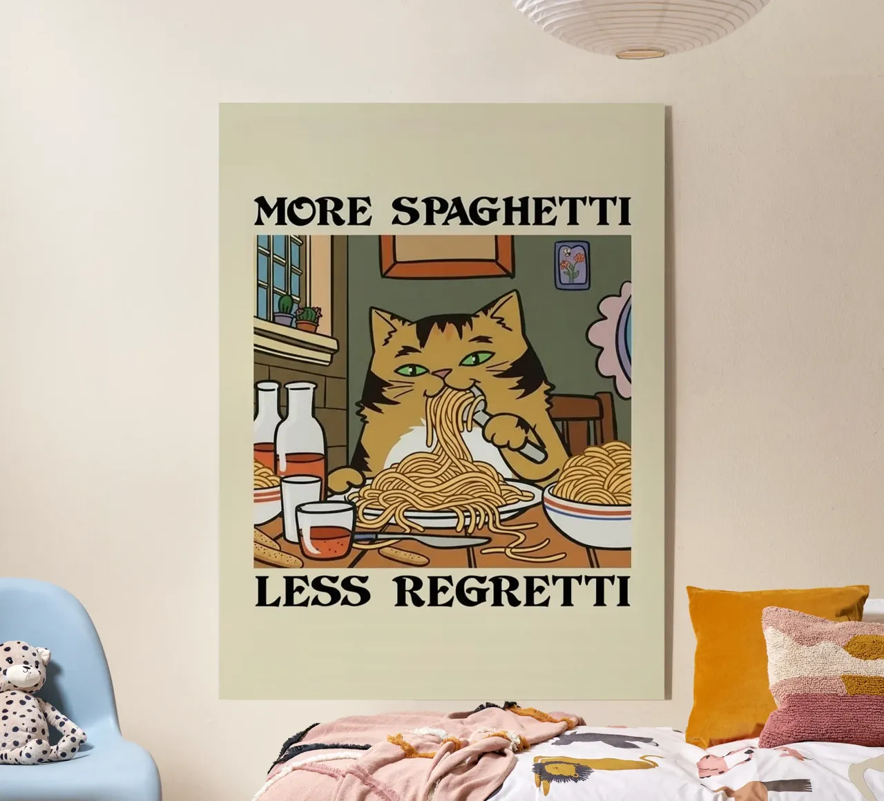 More Spaghetti Less Regretti plexiglass da Jasonheeran