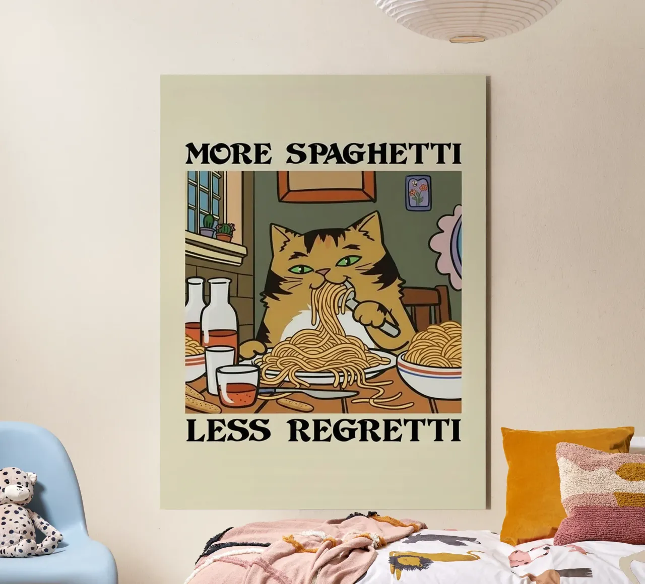 More Spaghetti Less Regretti alluminio dibond da Jasonheeran