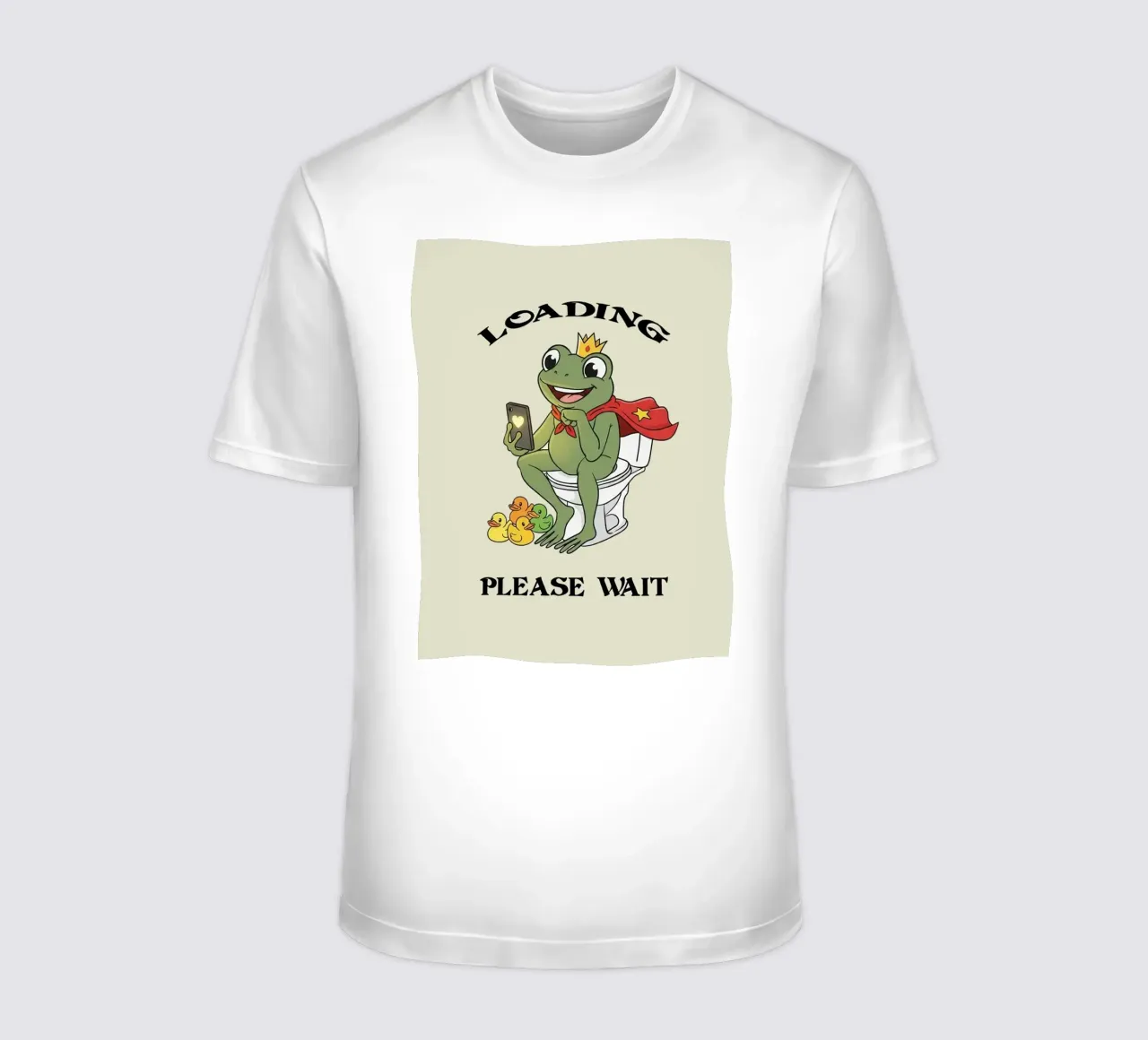 Rana nel bagno con cellulare t-shirt da Jasonheeran