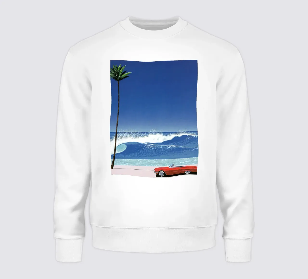 Red Car VIntage Hiroshi Nagai felpa da KOOL STORE