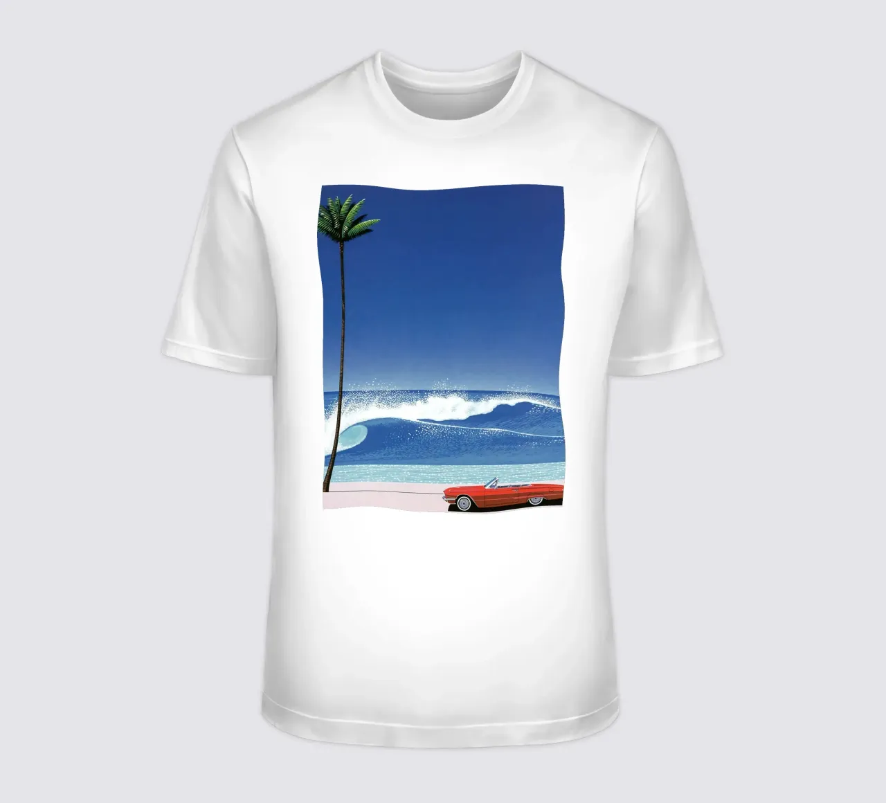 Red Car VIntage Hiroshi Nagai t-shirt da KOOL STORE