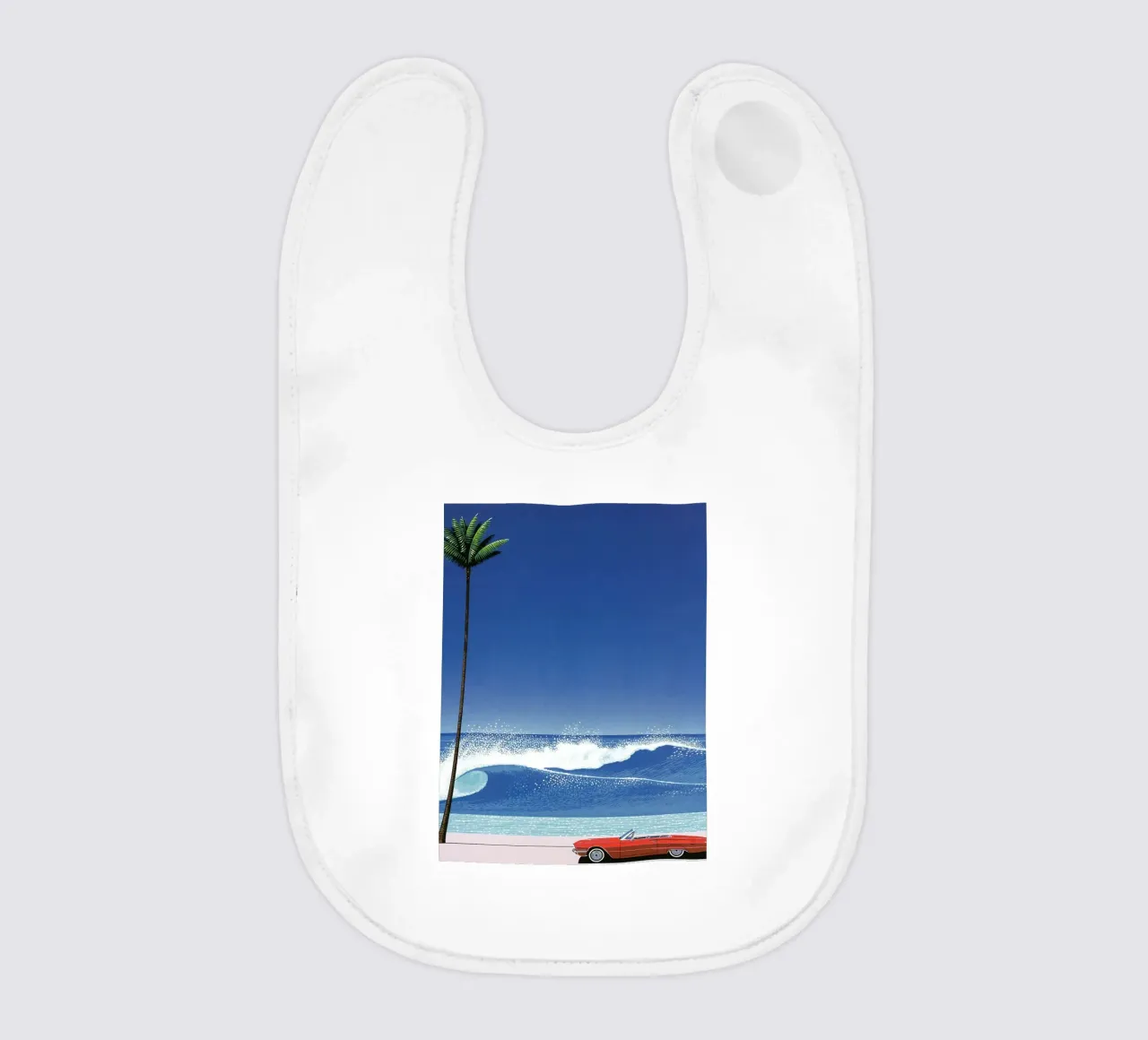 Red Car VIntage Hiroshi Nagai bavaglino da KOOL STORE