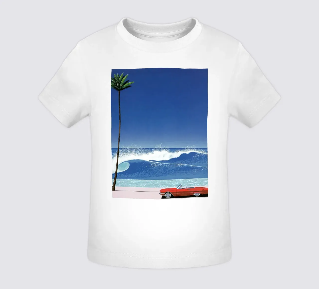 Red Car VIntage Hiroshi Nagai maglietta neonato da KOOL STORE