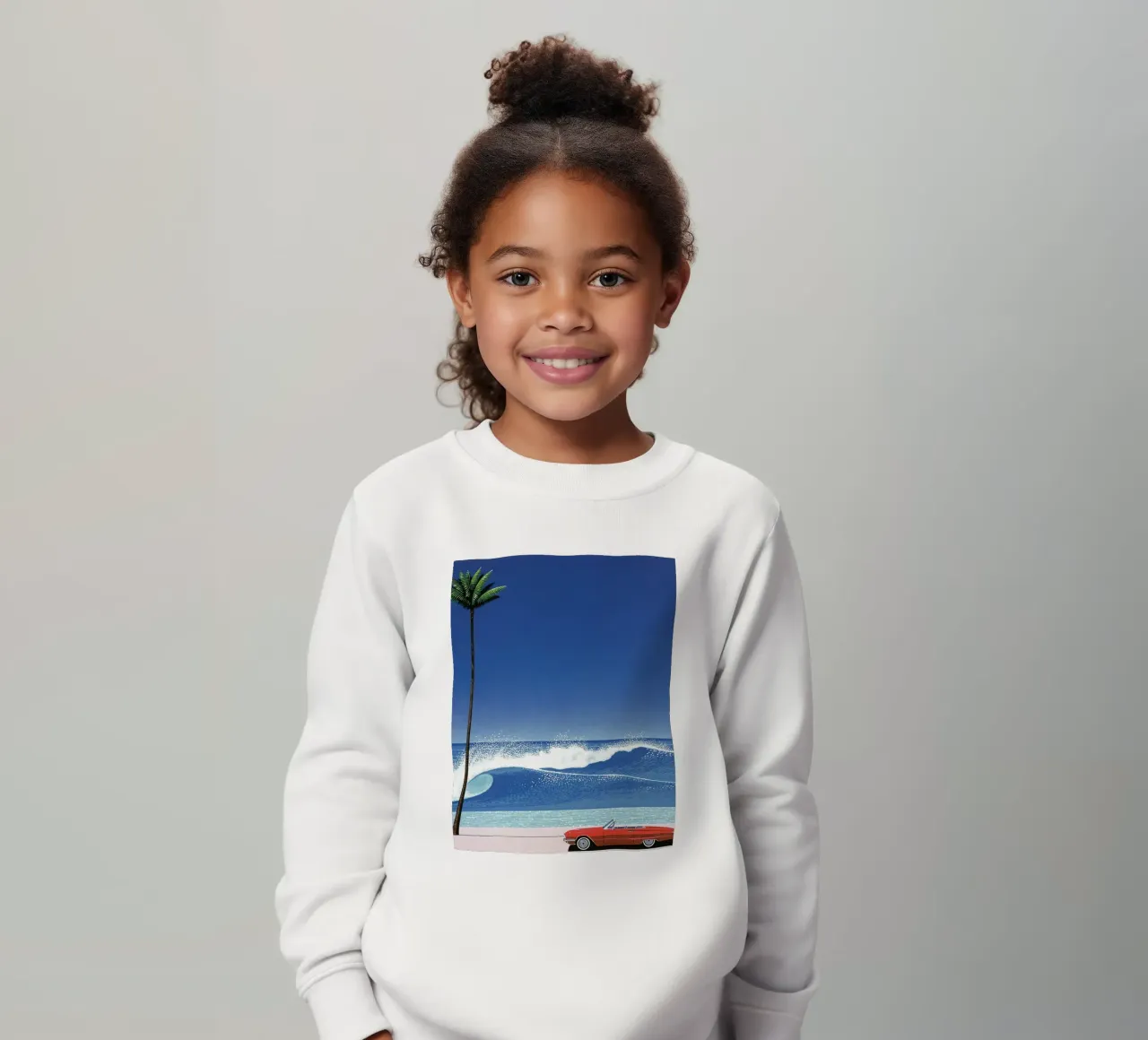 Red Car VIntage Hiroshi Nagai felpa bambino da KOOL STORE