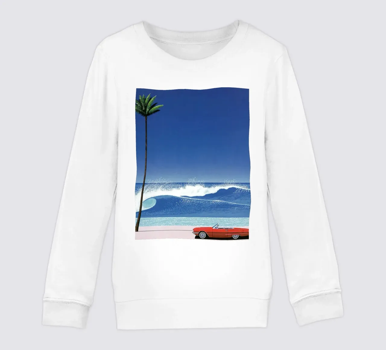 Red Car VIntage Hiroshi Nagai felpa bambino da KOOL STORE