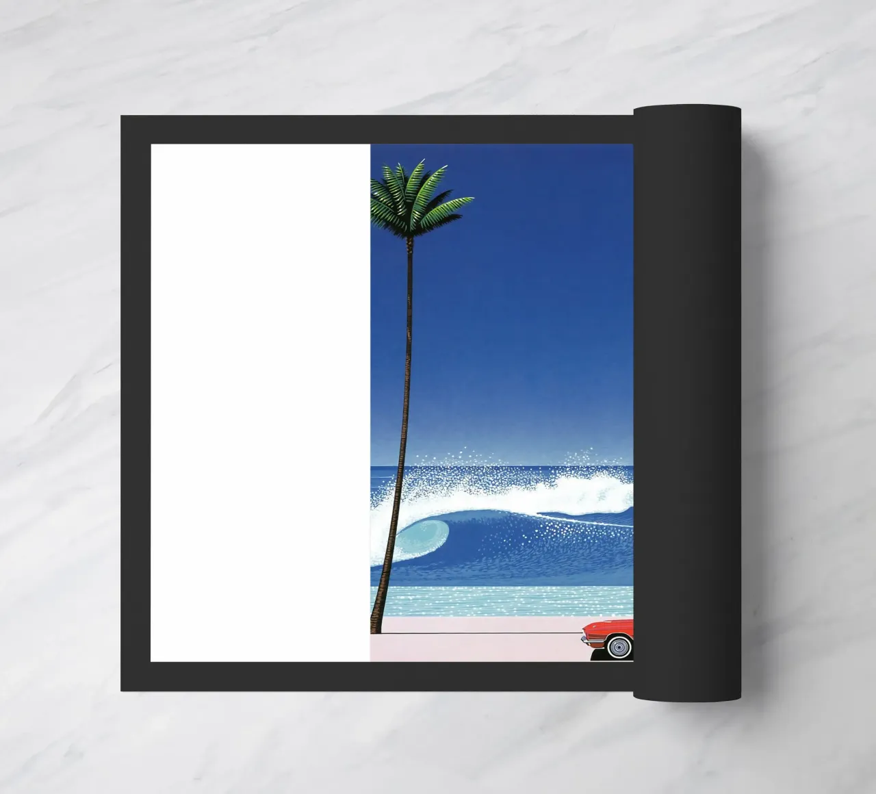 Red Car VIntage Hiroshi Nagai zerbino da KOOL STORE