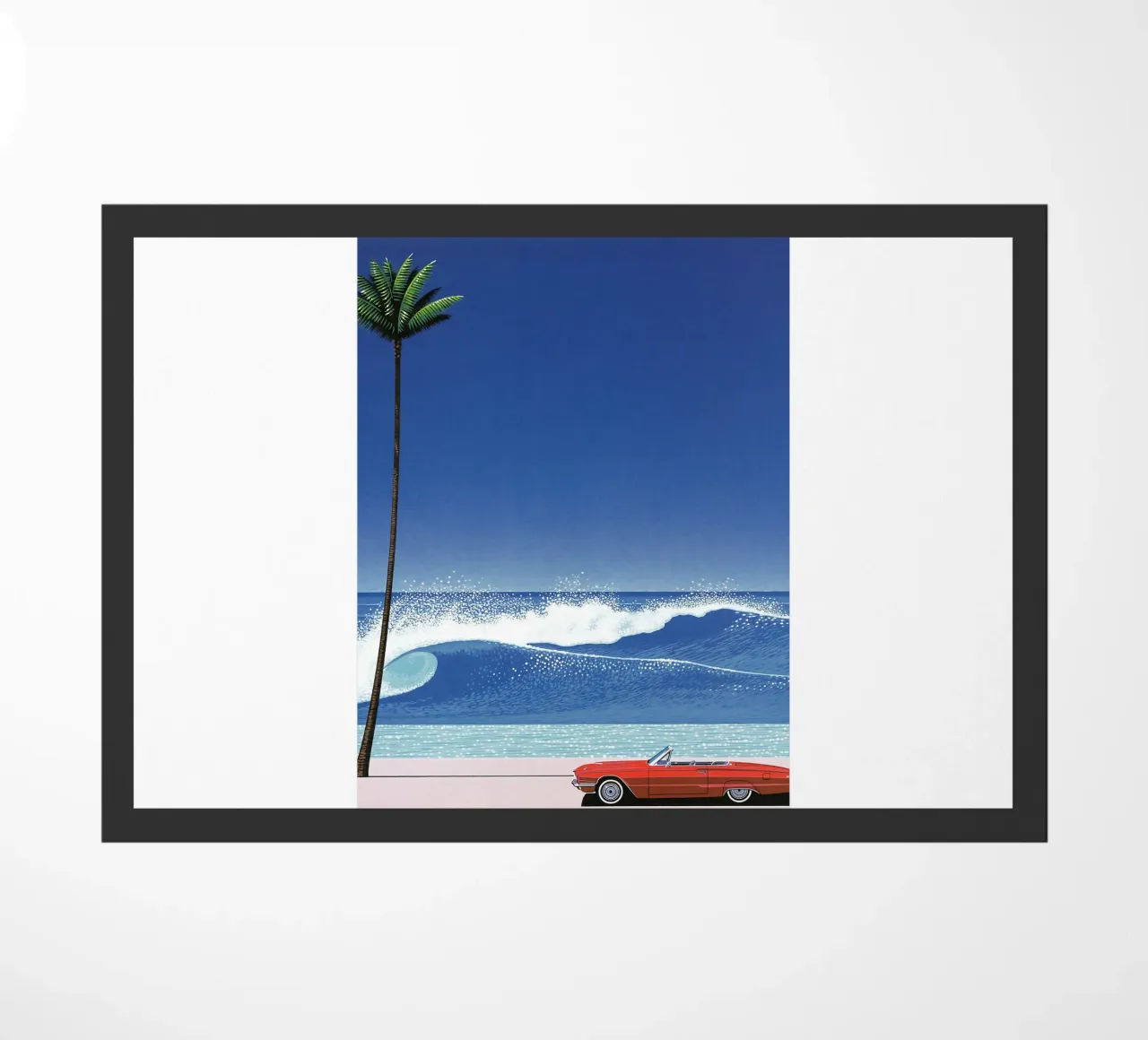 Red Car VIntage Hiroshi Nagai zerbino da KOOL STORE