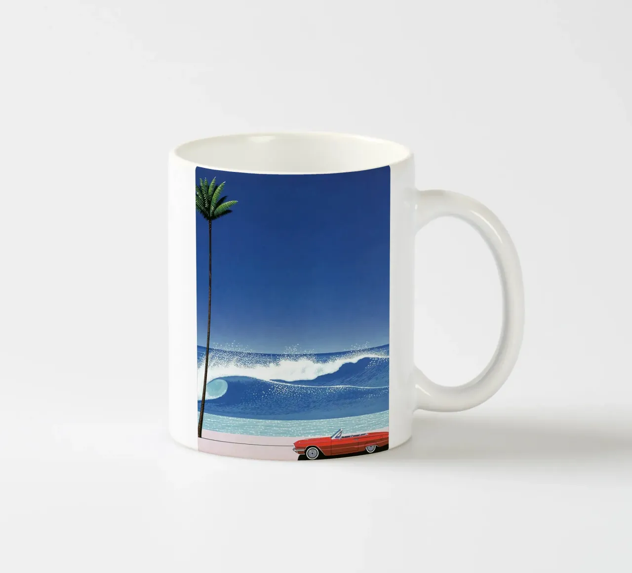 Red Car VIntage Hiroshi Nagai tazza in ceramica da KOOL STORE