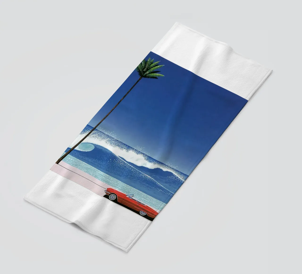 Red Car VIntage Hiroshi Nagai telo mare da KOOL STORE