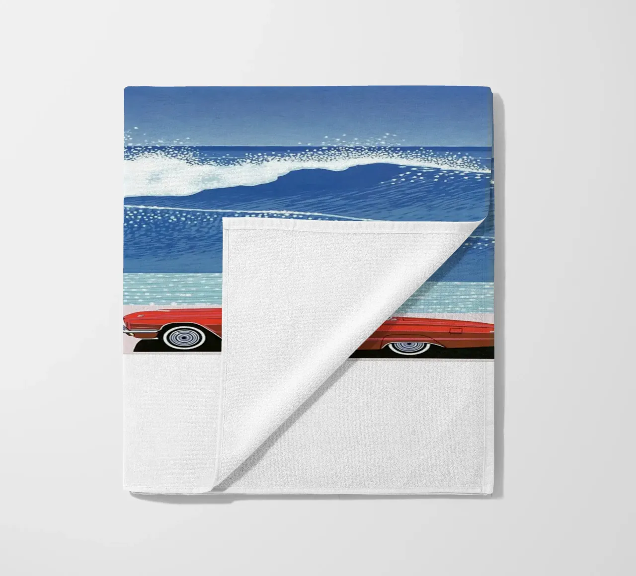 Red Car VIntage Hiroshi Nagai telo mare da KOOL STORE