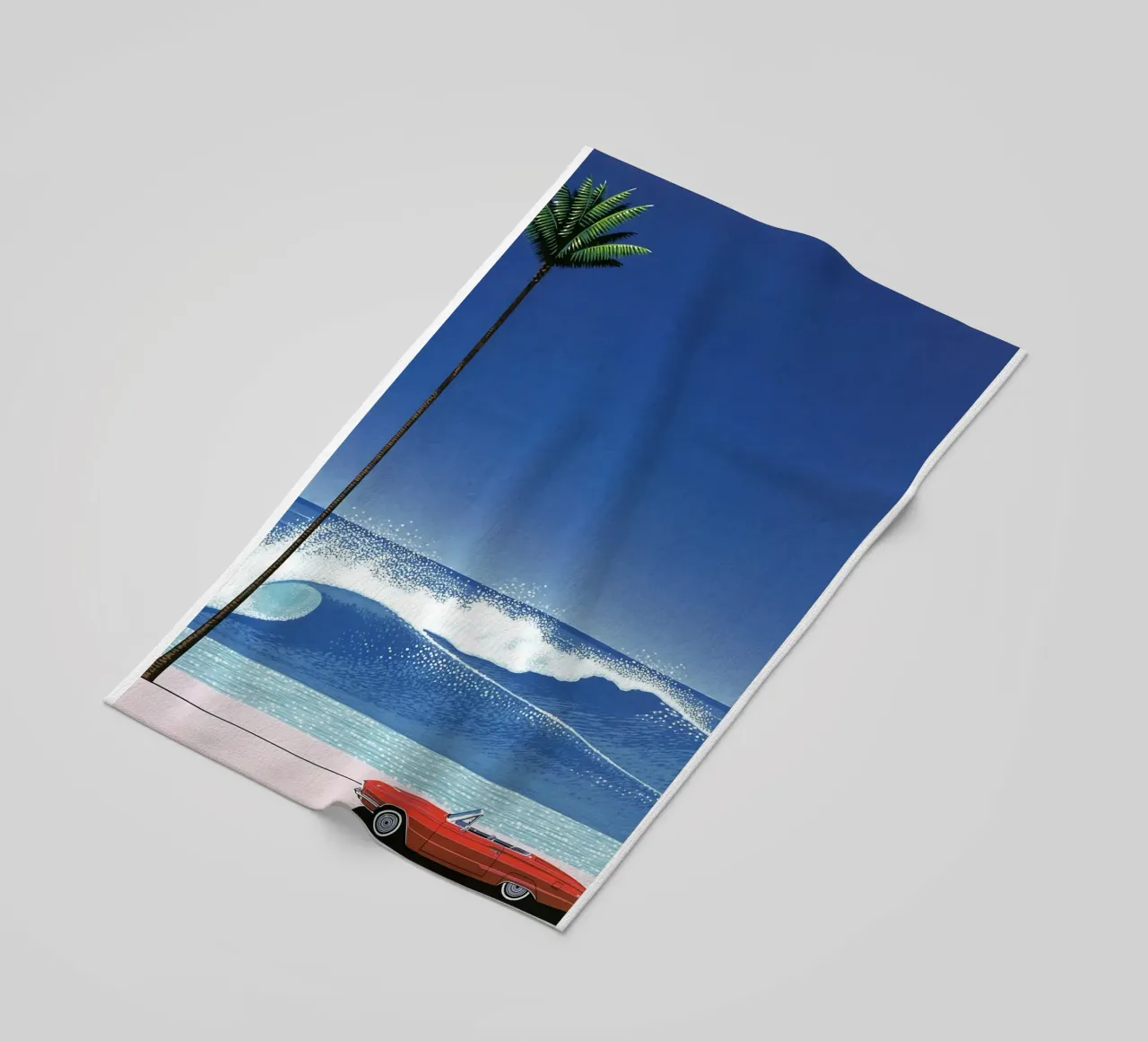 Red Car VIntage Hiroshi Nagai telo mare da KOOL STORE