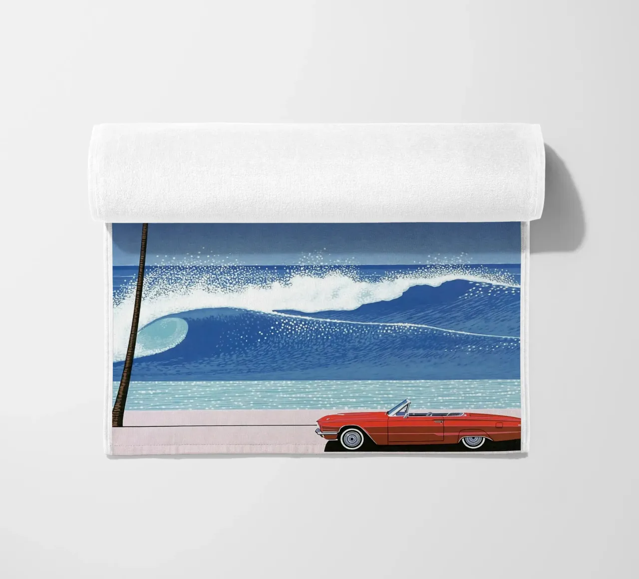 Red Car VIntage Hiroshi Nagai telo mare da KOOL STORE
