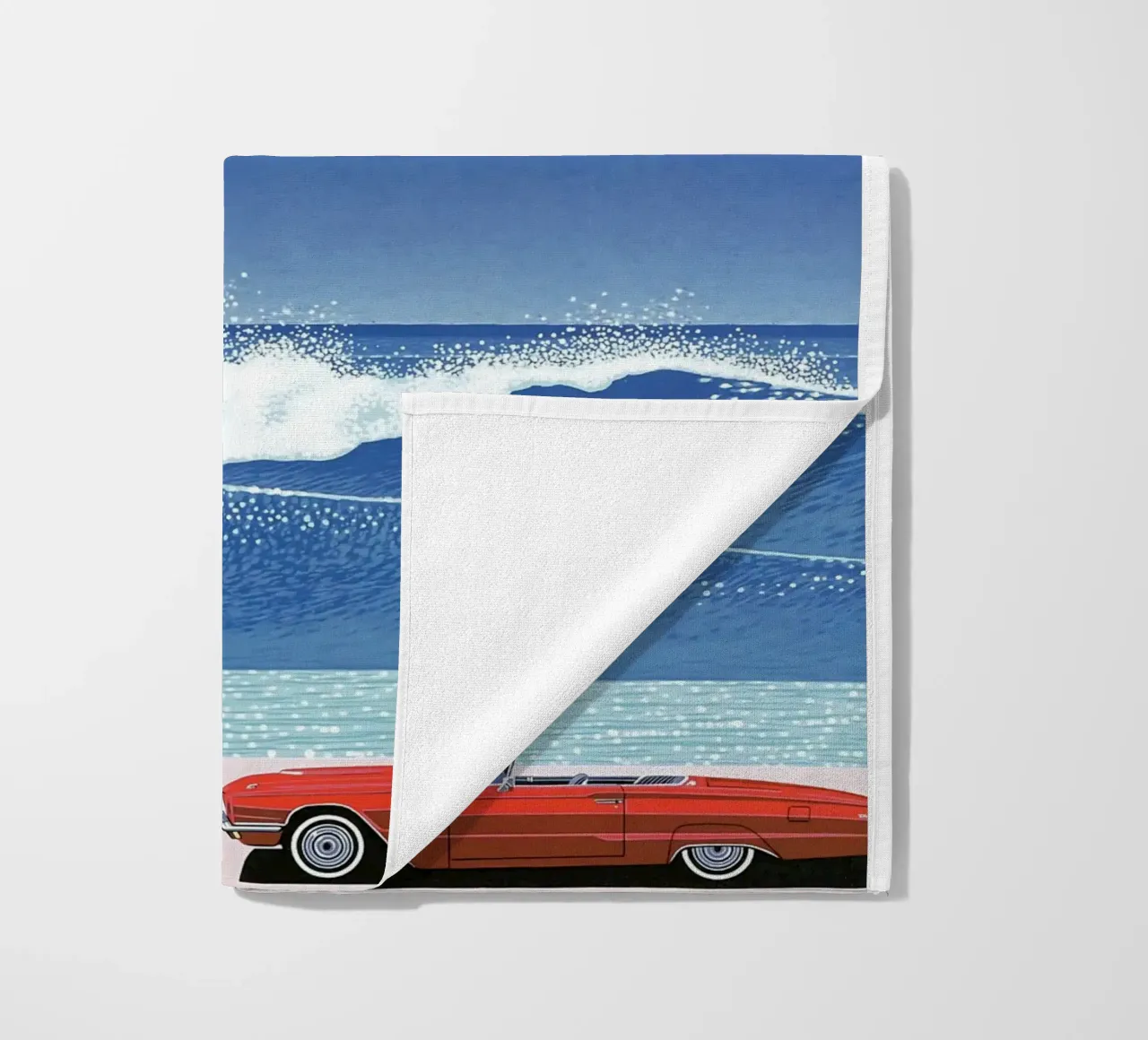 Red Car VIntage Hiroshi Nagai telo mare da KOOL STORE