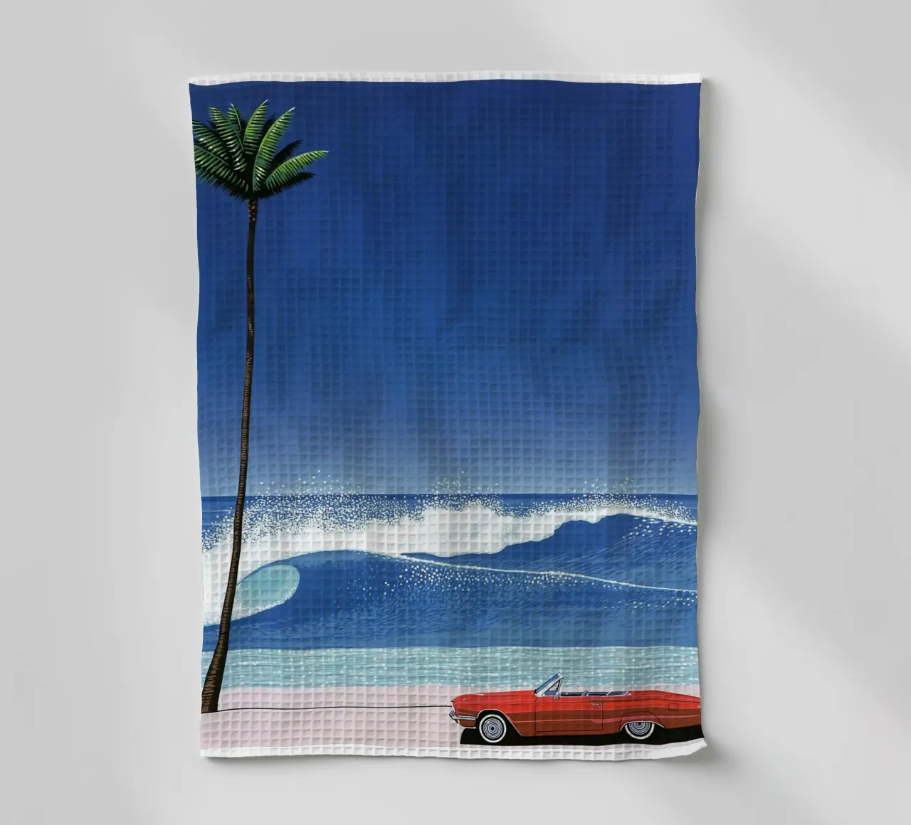 Red Car VIntage Hiroshi Nagai canovaccio da cucina da KOOL STORE