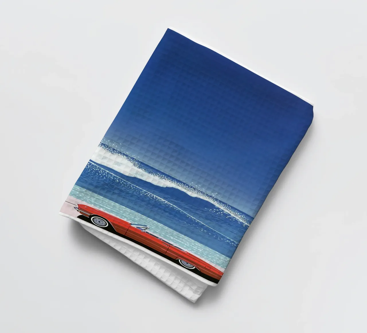 Red Car VIntage Hiroshi Nagai canovaccio da cucina da KOOL STORE