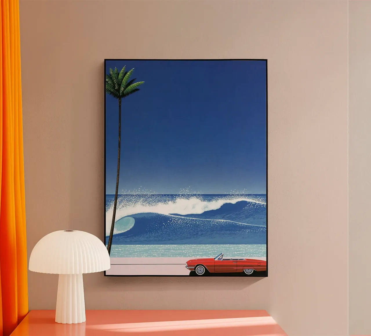 Red Car VIntage Hiroshi Nagai plexiglass da KOOL STORE