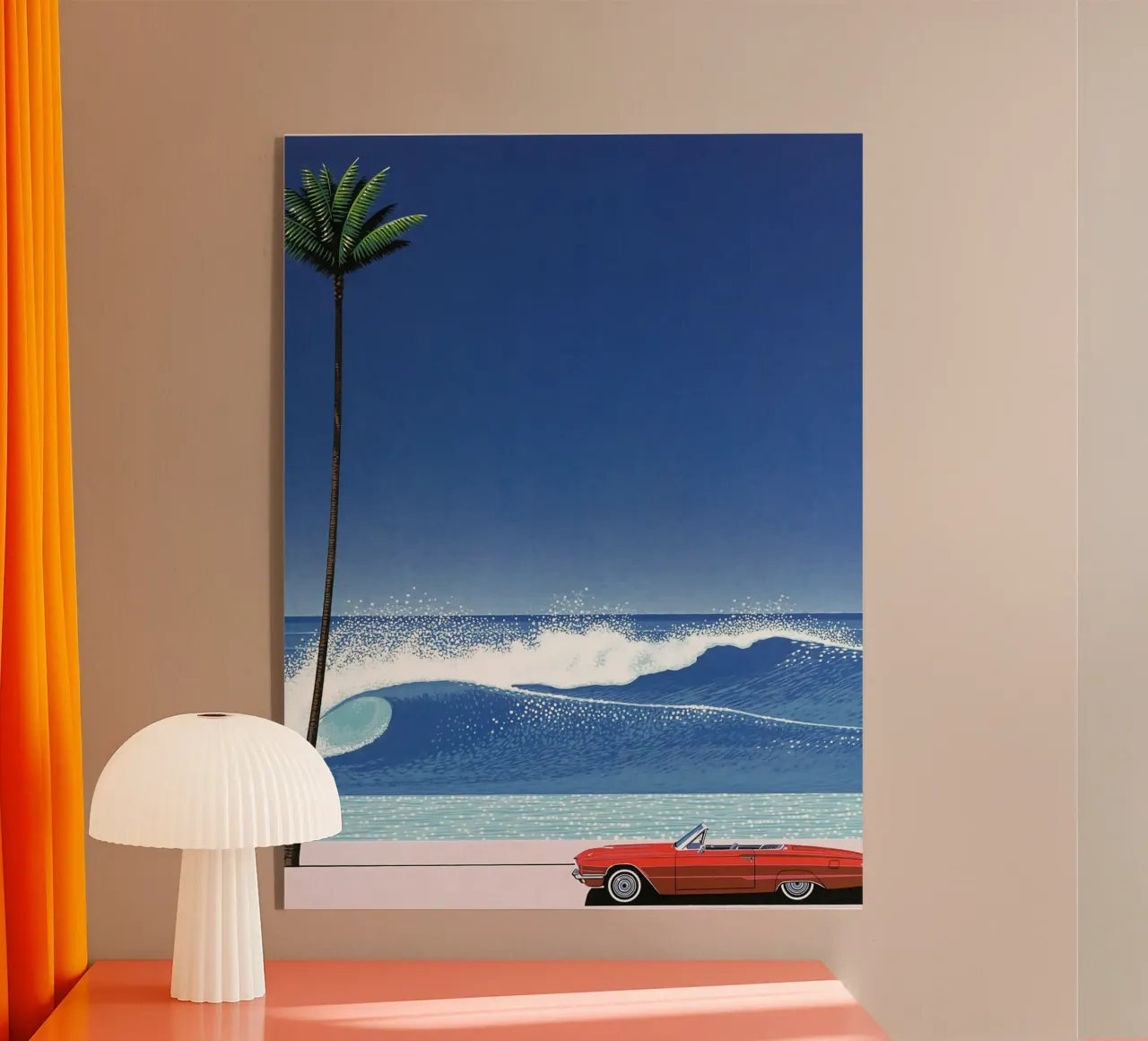 Red Car VIntage Hiroshi Nagai plexiglass da KOOL STORE
