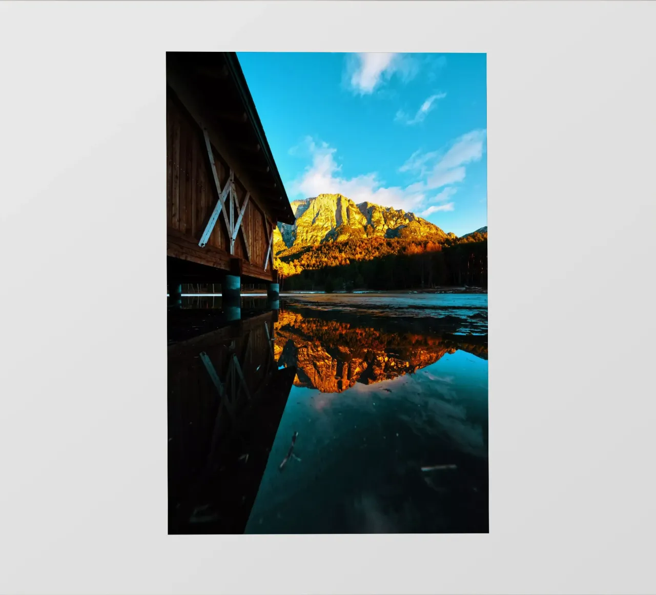 Dolomites mountain reflection telo in pvc da Fjöllart