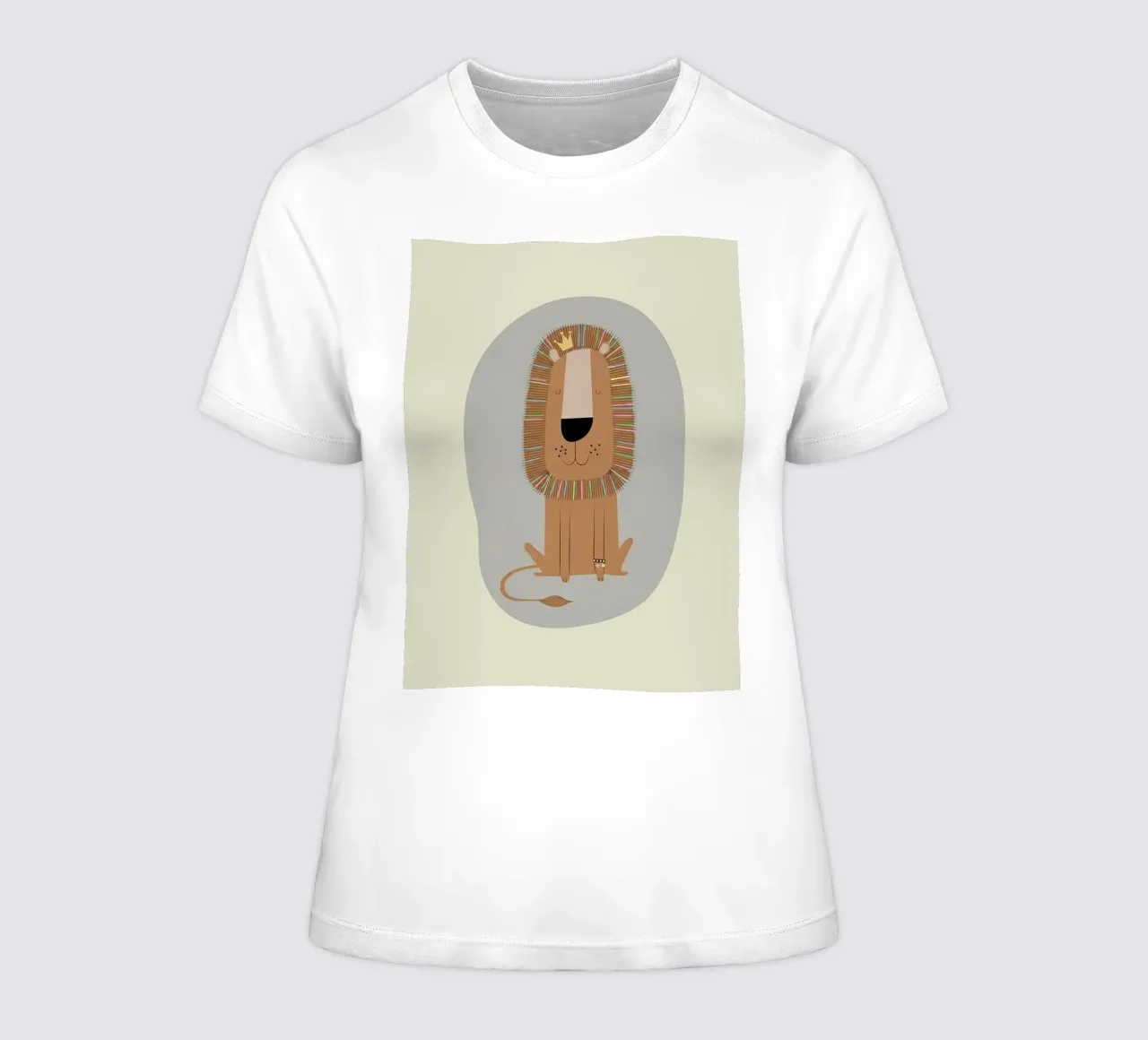 De vriendelijke Leeuwenkoning dames t-shirt getailleerd van Jasonheeran
