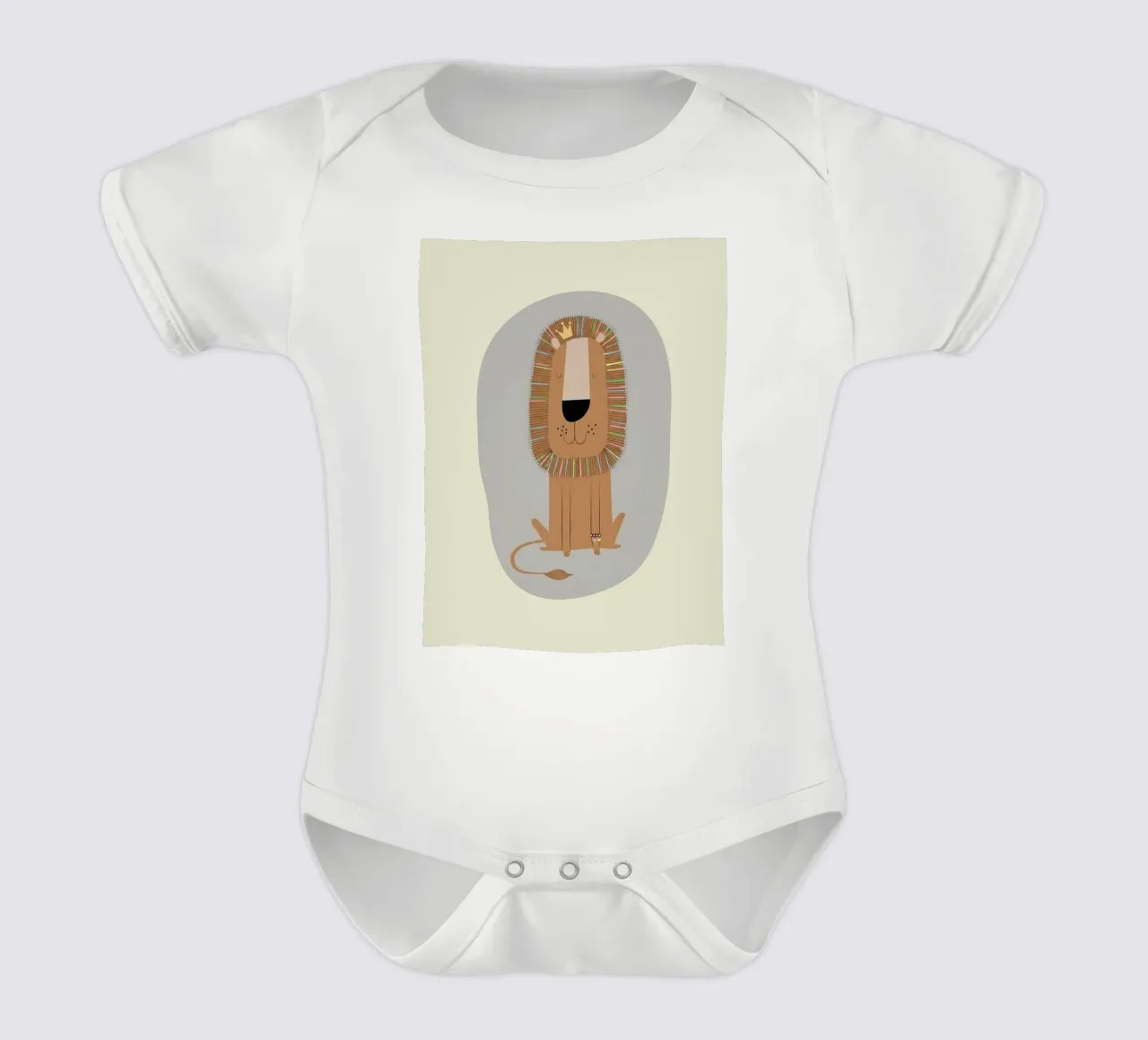 De vriendelijke Leeuwenkoning babyrompertje korte mouwen van Jasonheeran